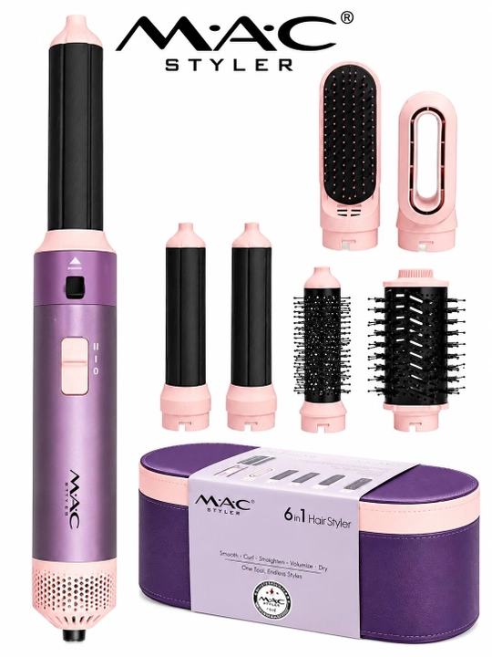 MAC Styler 6 в 1, стайлер для волос с 6 насадками, 1200 Вт - 