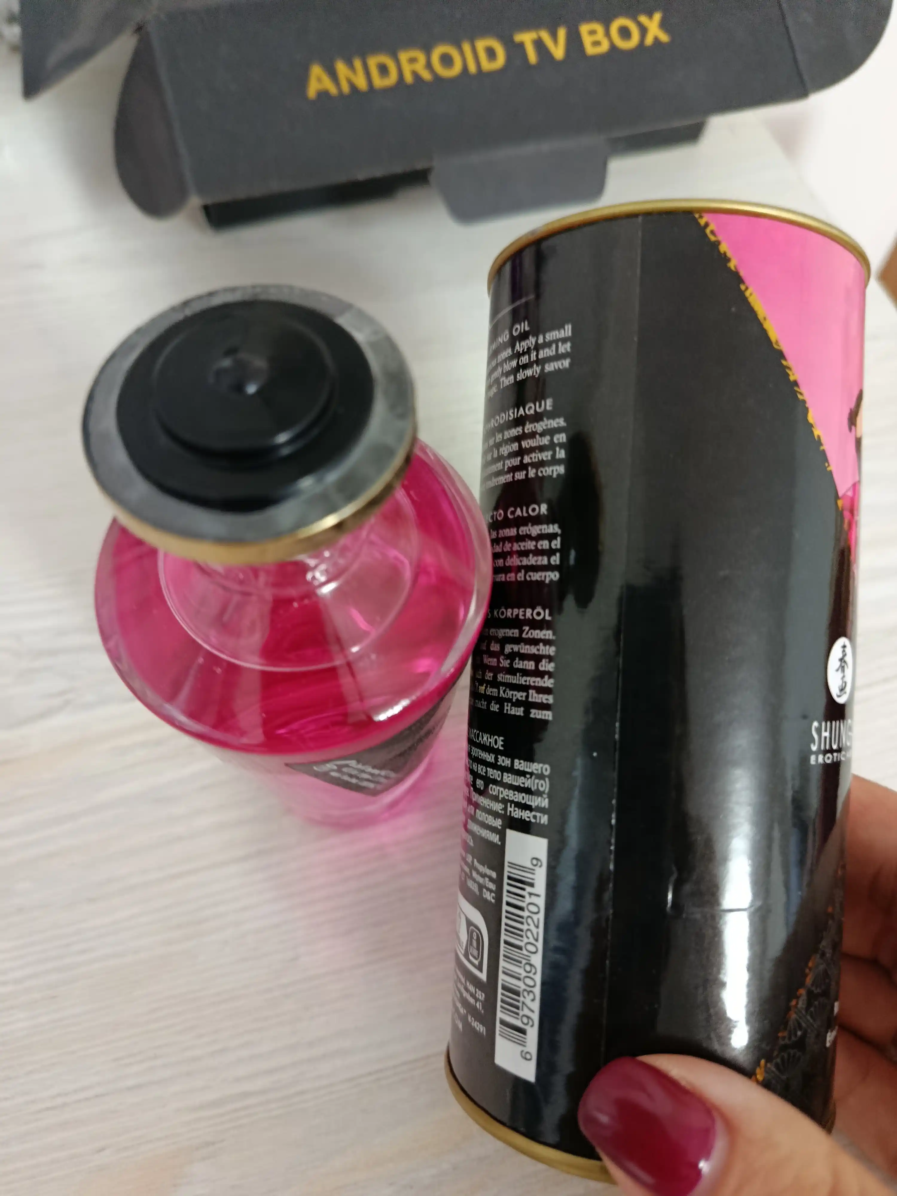 Isituvchi yeyiladigan massaj moyi Shunga Aphrodisiac Warming Oil – Raspberry Feeling