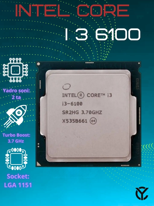 Protesessor Intel Core i 3 6100 - 