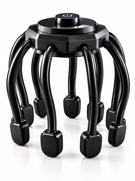 Bosh massajeri LM-08, 8 nuqtali, 3 rejimli, Type-C quvvatlash - 