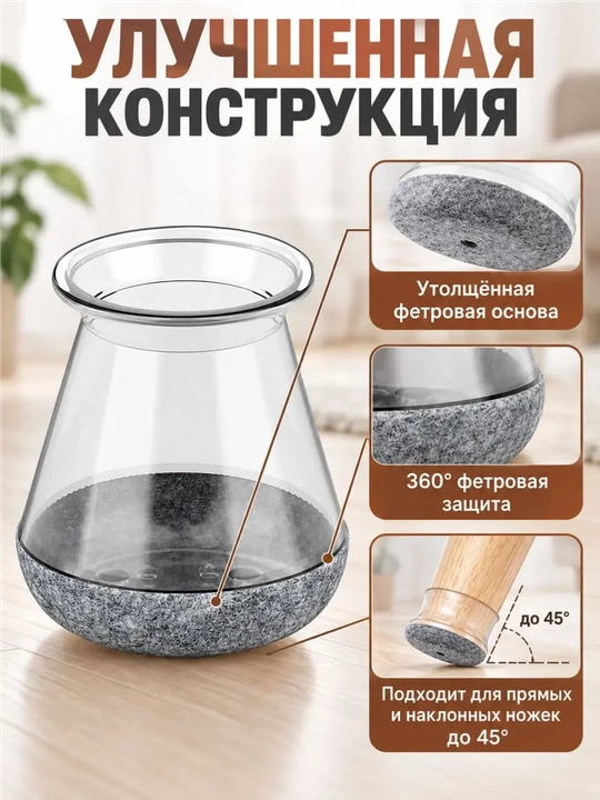 Защитные силиконовые колпачки, накладки для ножек стульев, утолщенные