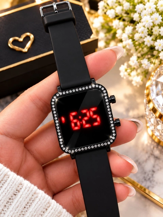 Часы женские, сенсорные, электронные, Touch Watch LED, силиконовый ремешок - 