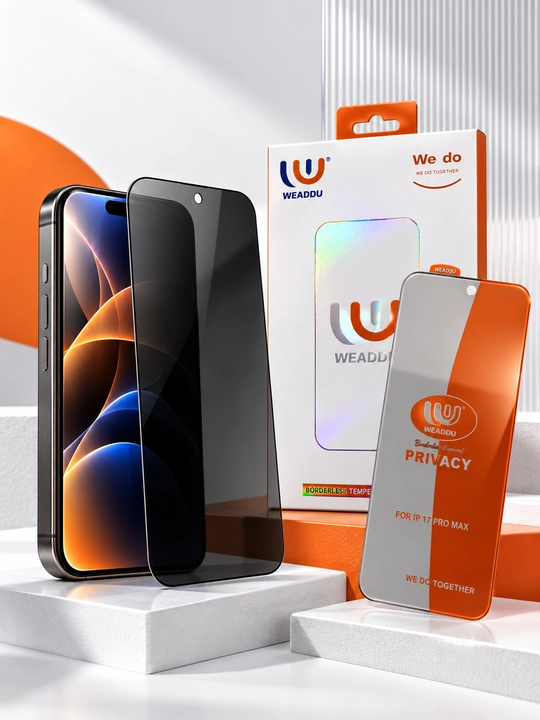 IPhone 13,14,15,16,17,18 Pro / Pro Max uchun 3D antishpion ramkasiz himoya oynasi