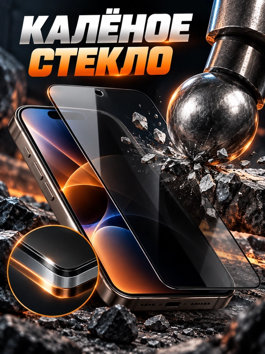 IPhone 13,14,15,16,17,18 Pro / Pro Max uchun 3D antishpion ramkasiz himoya oynasi
