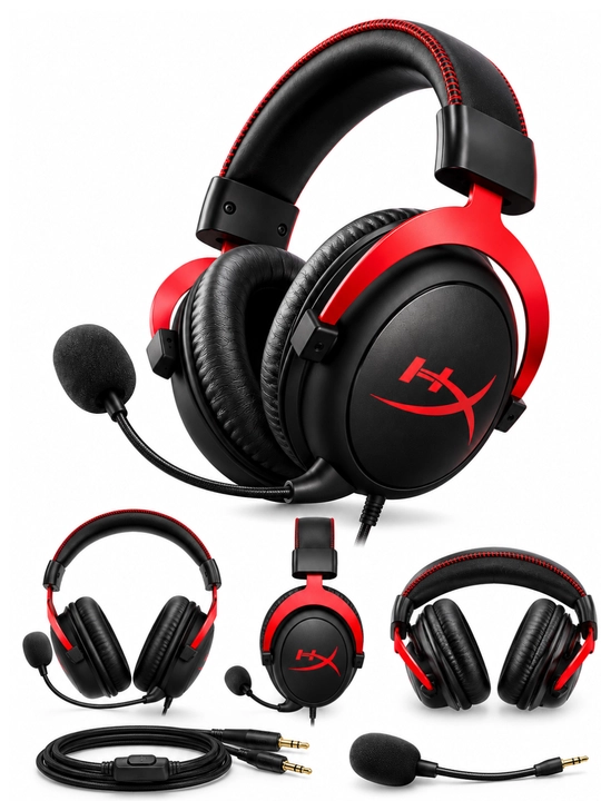 Cloud II Gaming Naushnik, Mikrofonli Simli Quloqchin, Kompyuter va Konsol uchun