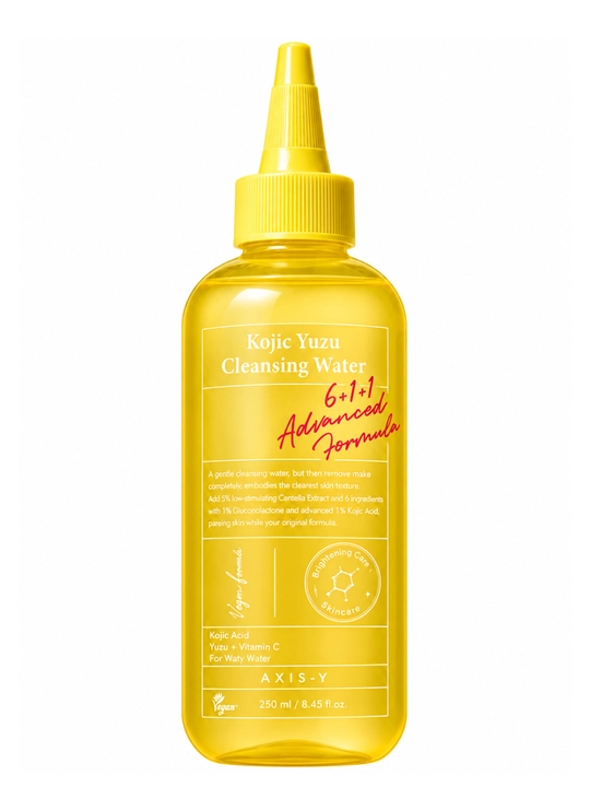 Yudzu va kojik kislotali miselyar suv AXIS-Y Kojic Yuzu Cleansing Water 250 ml - 