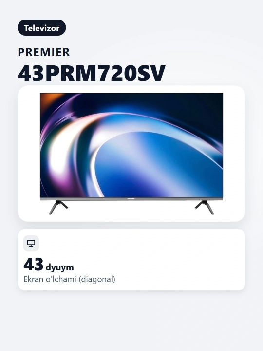 Телевизор Premier 43PRM720SV
