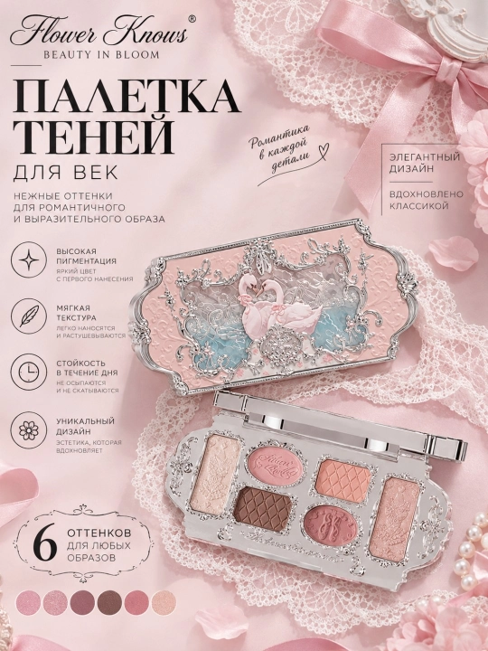Палетка теней Flower Knows - 