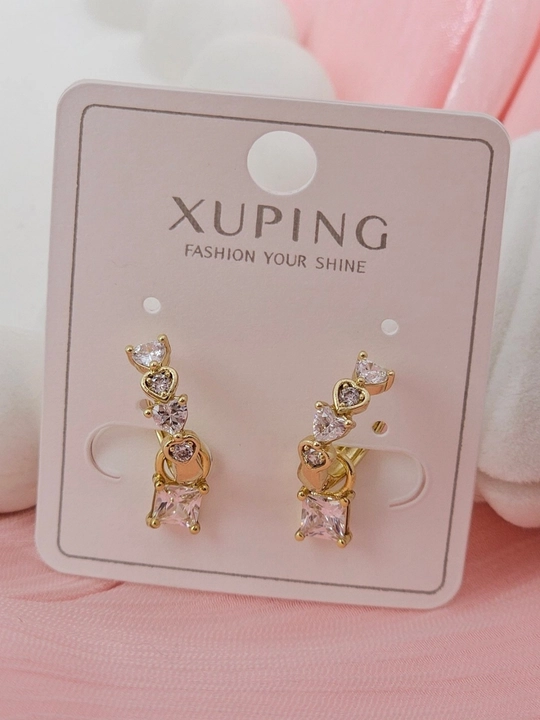 Золотого цвета серьги для женщин, бижутерия, Xuping