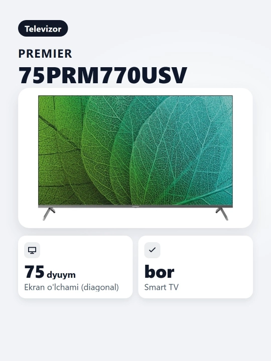 Smart televizor Premier 75PRM770USV 75