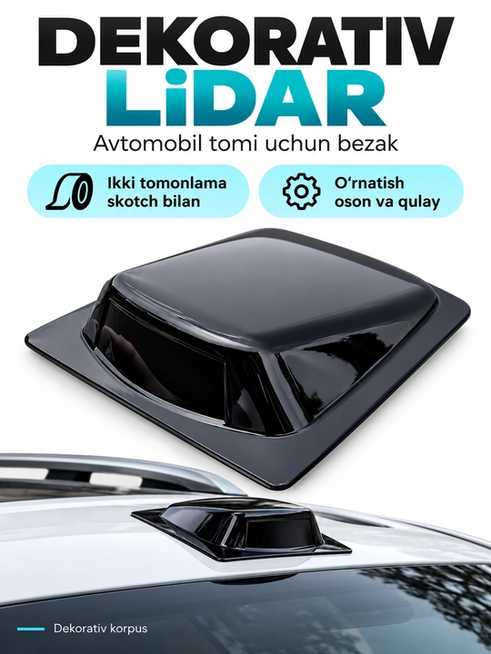 Avtomobil uchun LiDAR imitatsiyasi, dekorativ avtomobil aksessuari - 