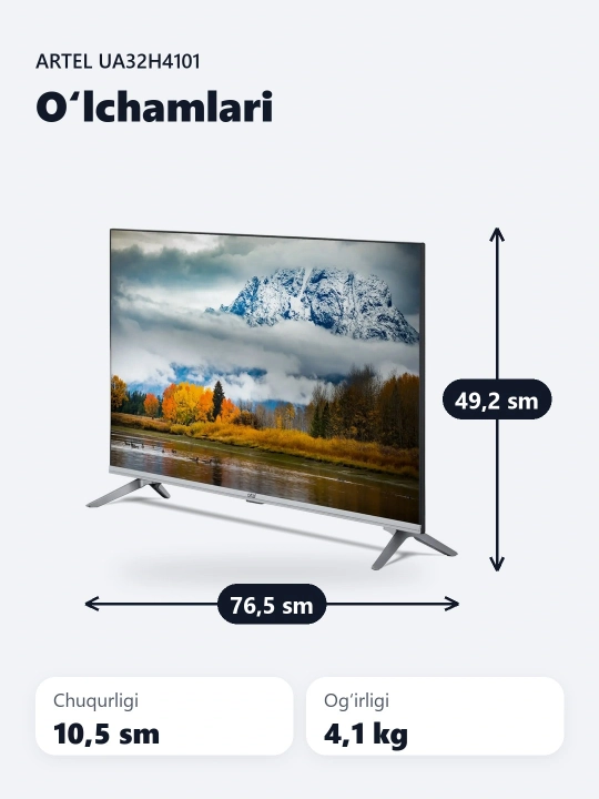 Televizor Artel TV 32" UA32H4101, No Smart