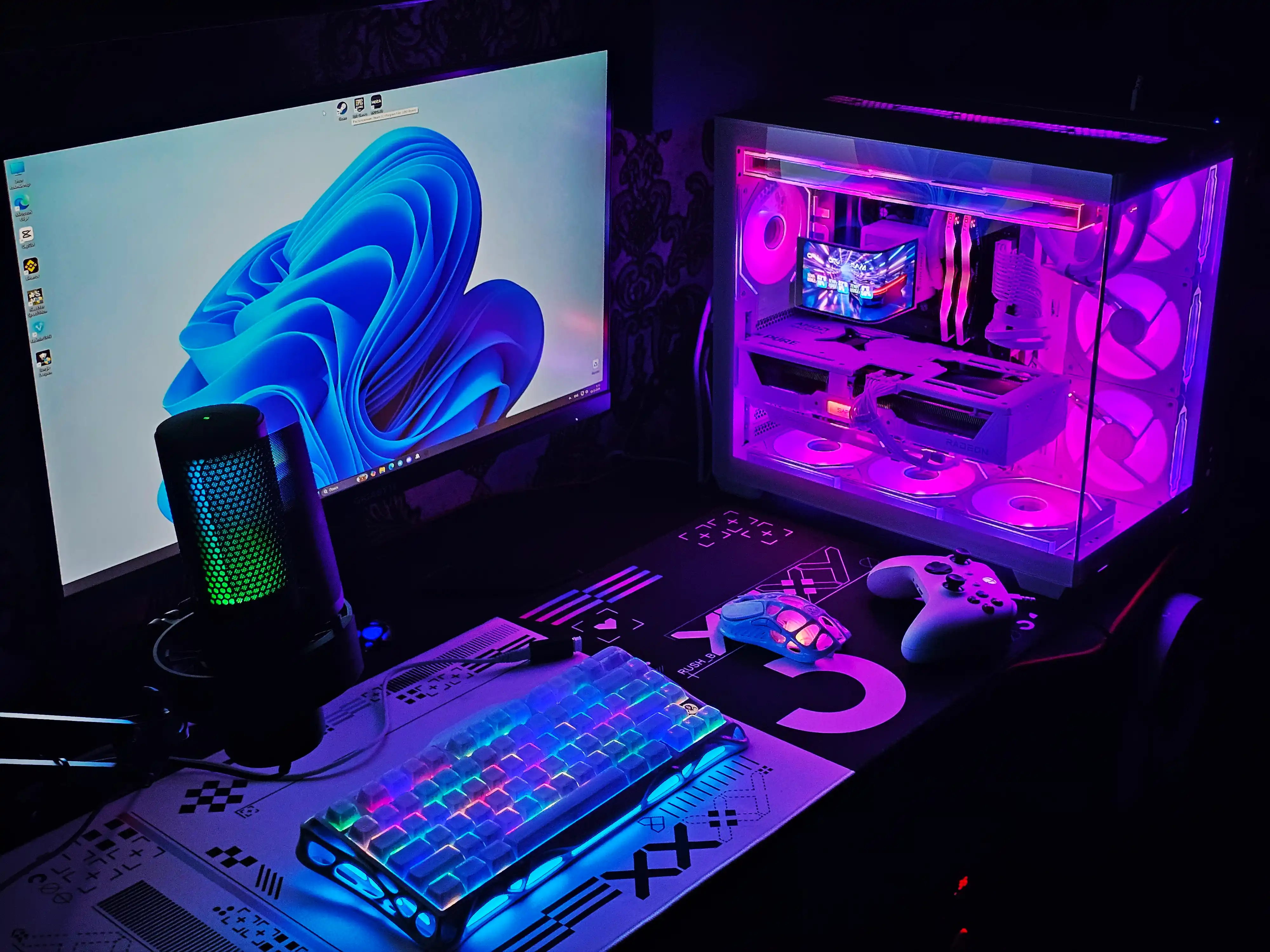 LCD displeyli suyuqlik bilan sovitish tizimiJUNGLE CHILL ARC White/Black 