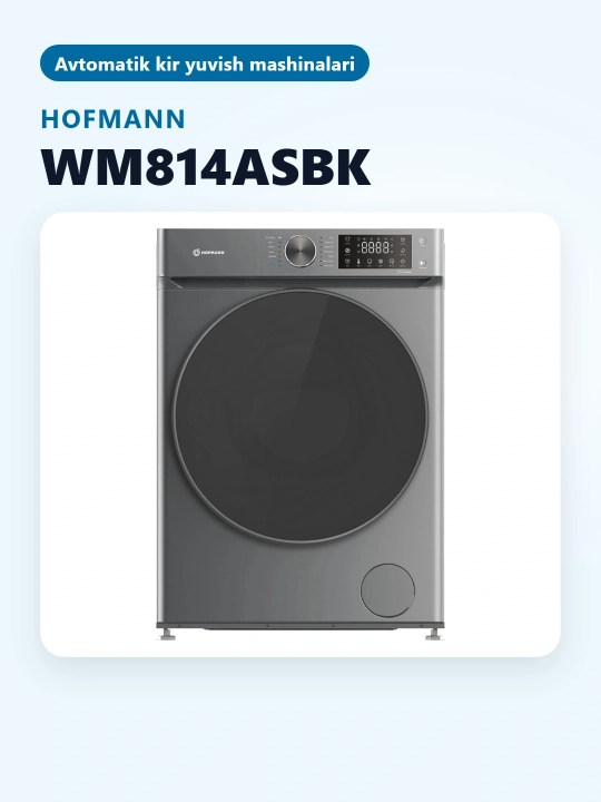 Kir yuvish mashinasi Hofmann WM814ASBK/HF