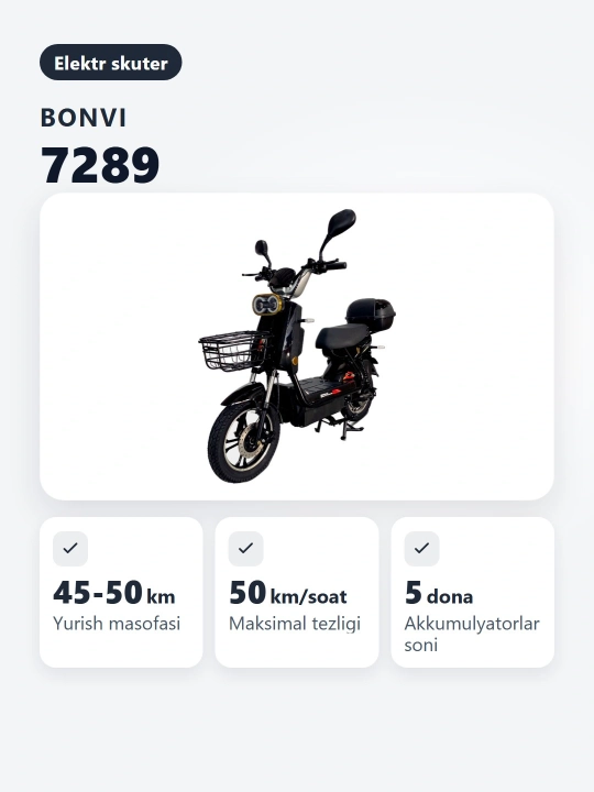 Elektr skuter BONVI 7289
