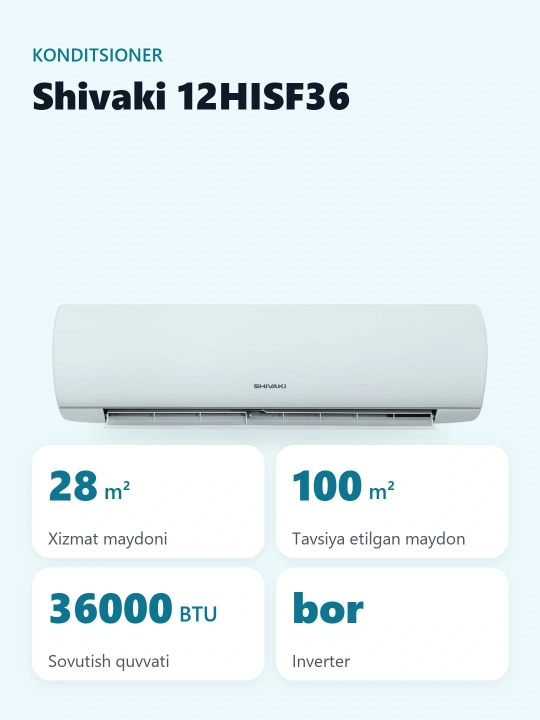 Сплит-система Shivaki Shivaki-Emura 12HISF36