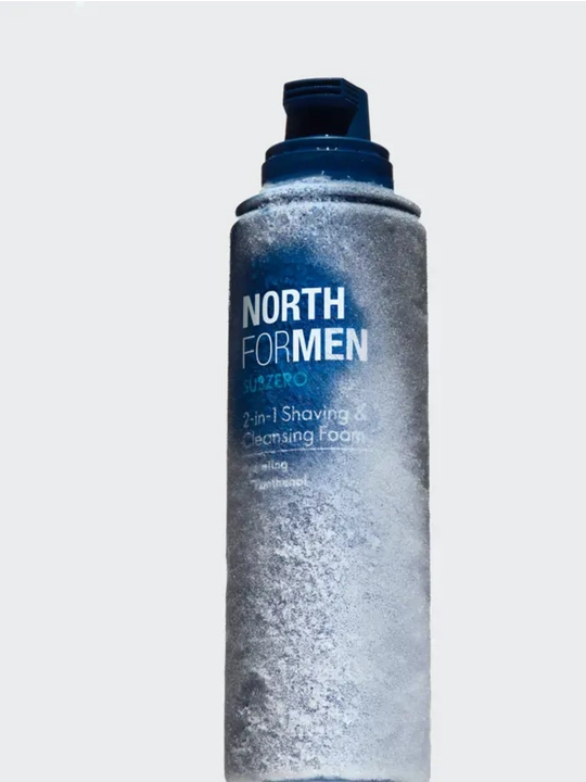 North For Men 2 in 1 soqol olish va yuz yuvish uchun ko‘pik