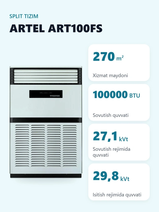 Колонный кондиционер Artel Art-100 FS