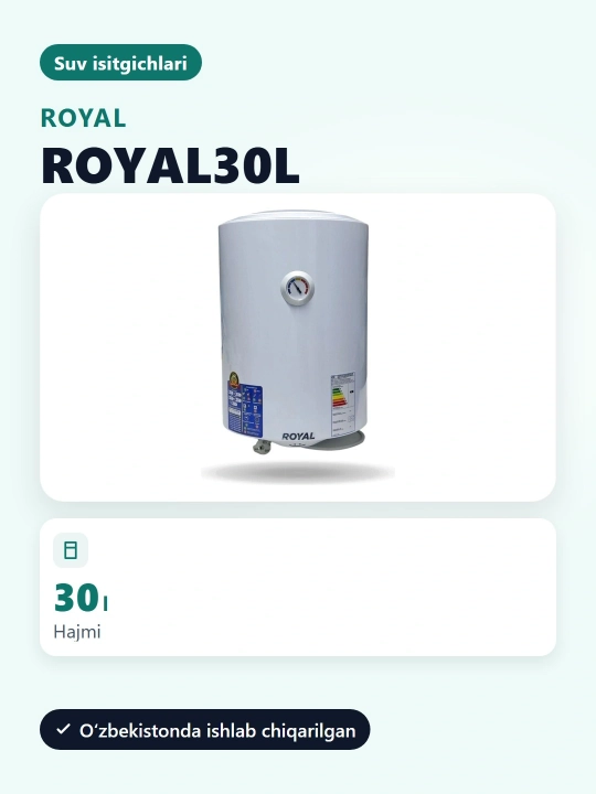 Royal 30l TT suv isitgichi