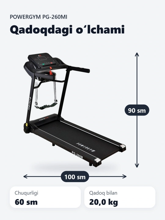 PowerGym PG-260Mi yugurish yo'lakchasi