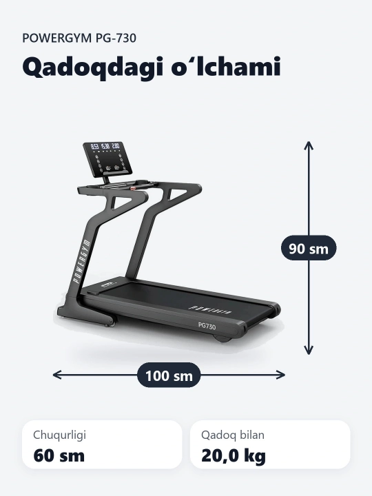PowerGym PG-730 yugurish yo‘lagi