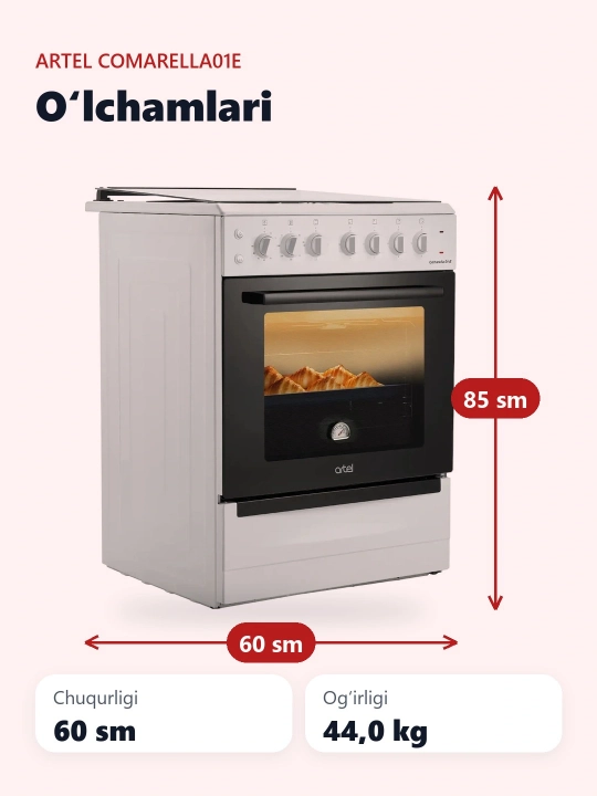 Artel Comarella 01-E elektr plitasi