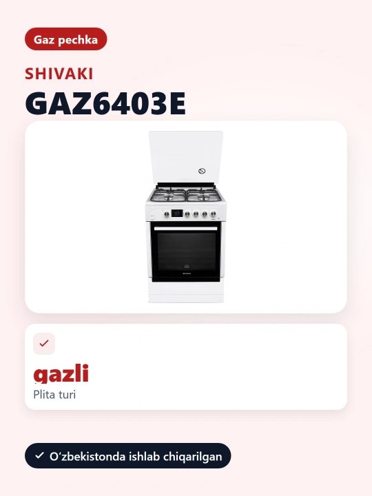 Gaz plita Shivaki 6403-E