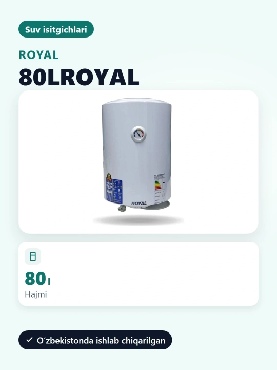 Elektr suv isitgichi 80lRoyal