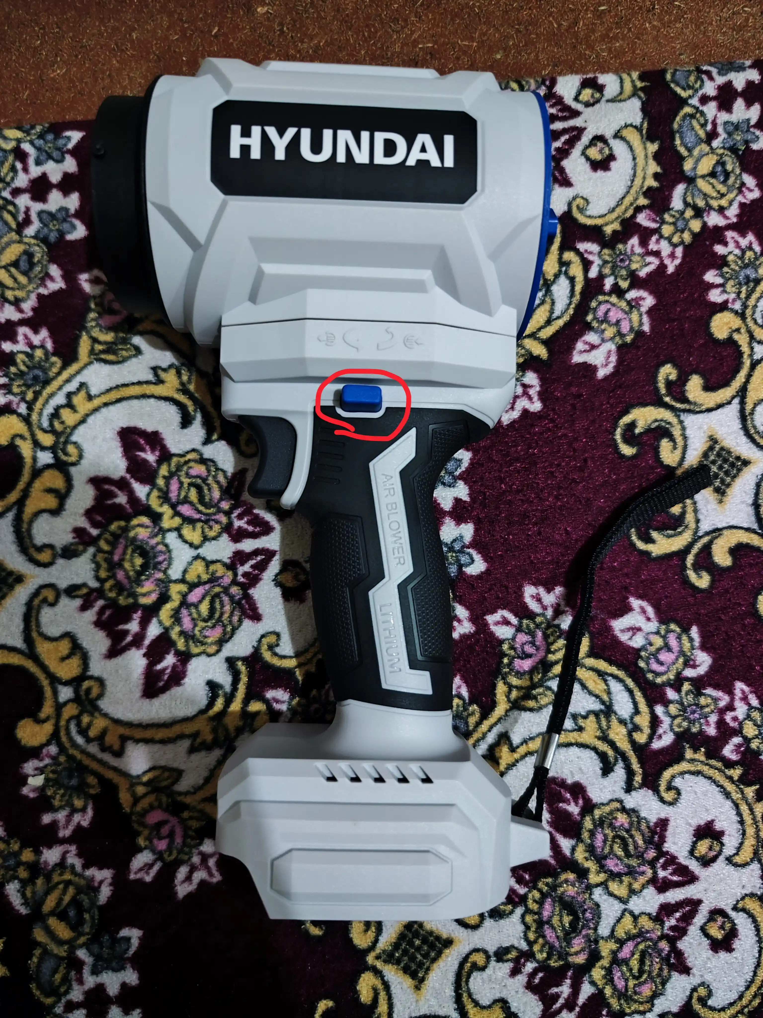 Akkumulyatorli cho‘tkasiz havo puflagich HYUNDAI