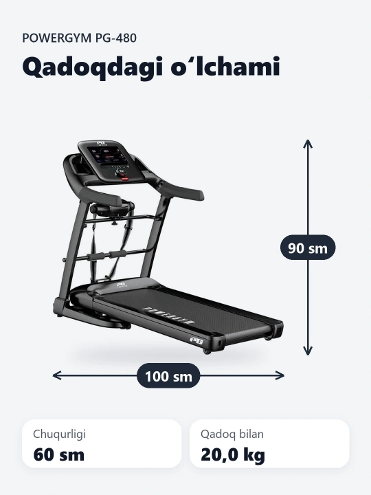 PowerGym PG-480 yugurish yo'lakchasi