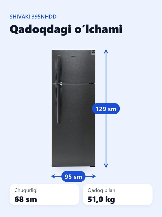 Sovitkich Shivaki 395NHDD 305 l Inverter