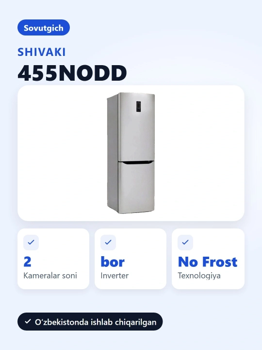 Shivaki 455NODD muzlatgichi