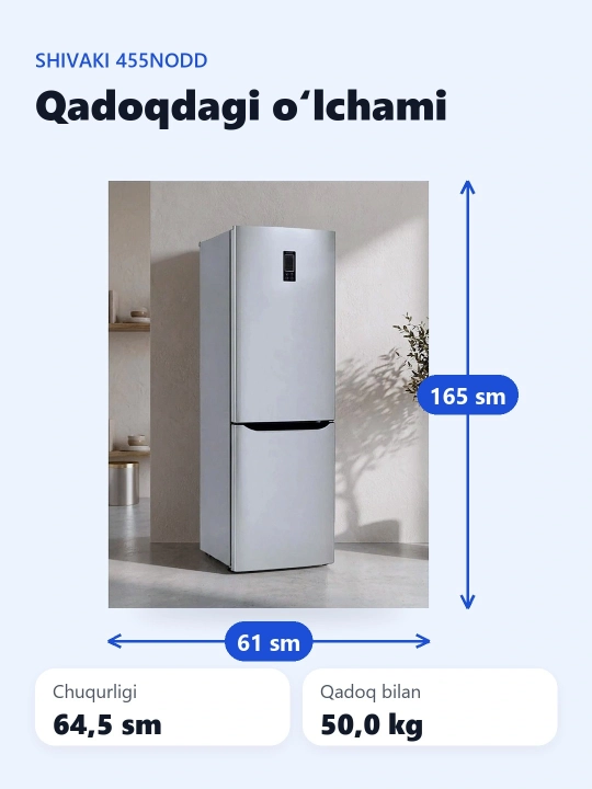 Shivaki 455NODD muzlatgichi