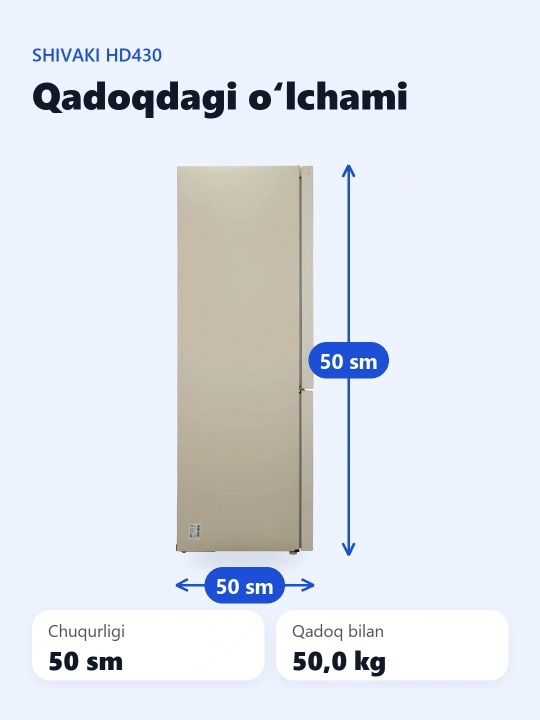 Shivaki HD430 inverterli muzlatgich