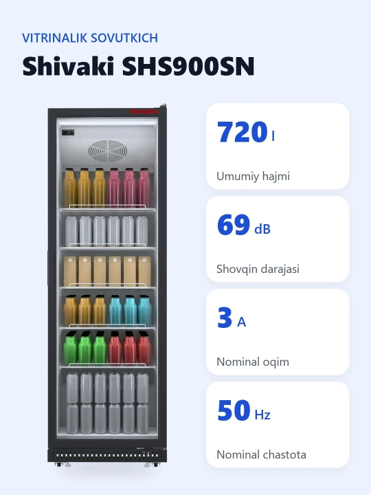 Vitrinali sovutkich Shivaki SHS900SN