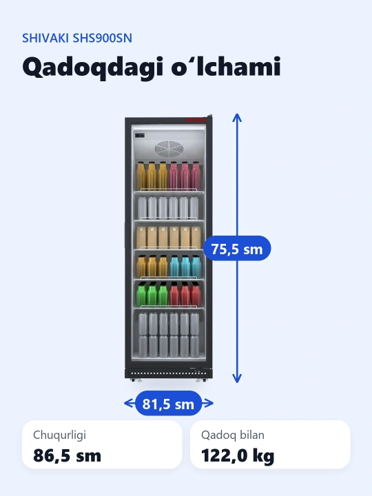 Vitrinali sovutkich Shivaki SHS900SN