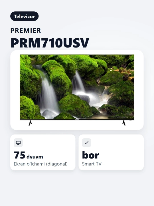 Smart TV Premier 75 PRM 710 USV 75"