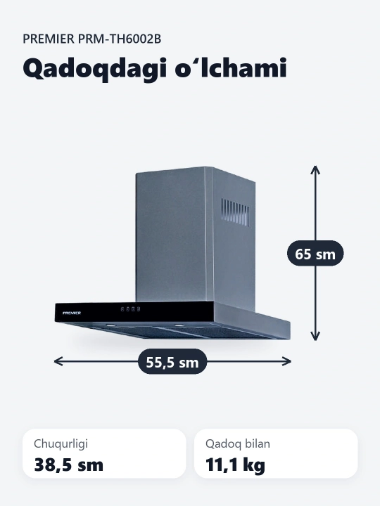 Oshxona dudbo'roni Premier PRM-TH6002B