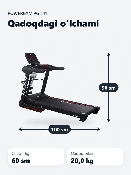 PowerGym PG-141 yugurish yo'lakchasi