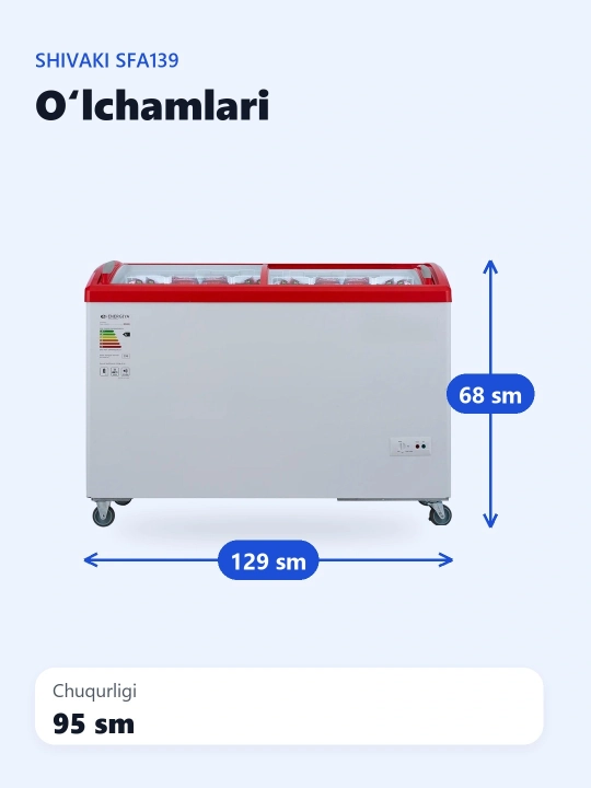 Muzlatkich Shivaki SFA139 330 l