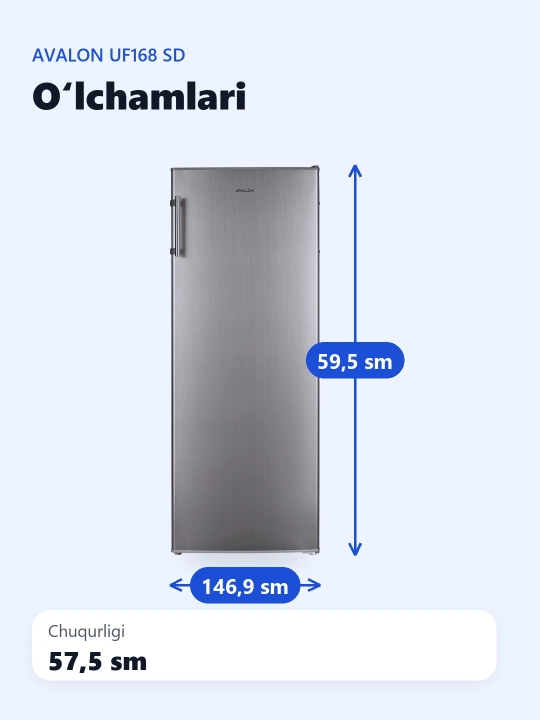 Muzlatish kamerasi Avalon UF168 SD