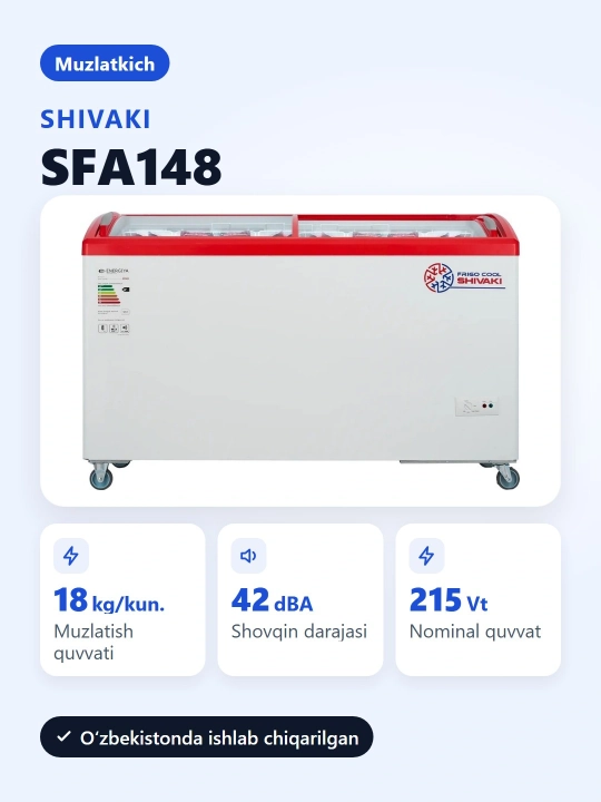 Muzlatkich Shivaki SFA148 440 l