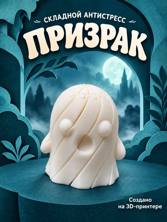 Антистресс складной 3D, фиджет, подвижная фигурка, сувенир, подарок - 