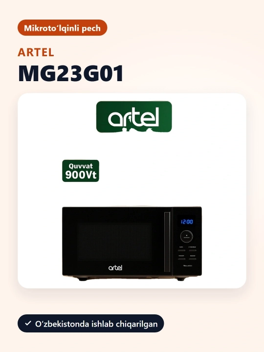 Mikroto'lqinli pech Artel, MG23G01