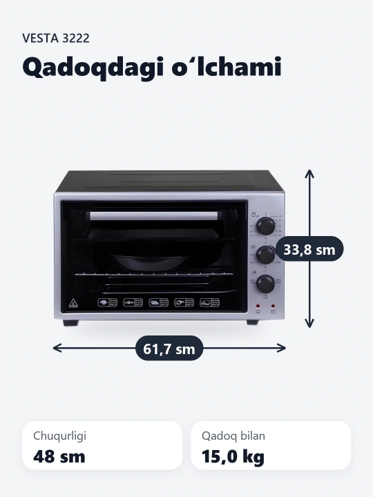 Mini pech Vesta 3222, 3622 E