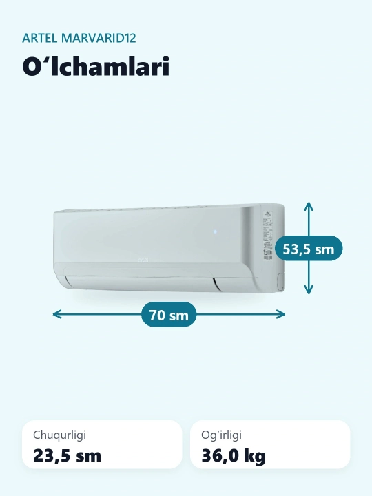 Artel MARVARID 12 Inverter konditsioneri