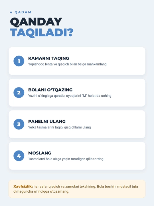 Bola ko'targich hip seat, o'rindiqli kenguru, nafas oluvchi to'r, ajraladigan panel