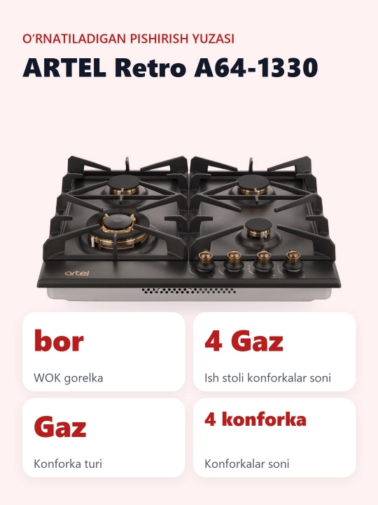 Варочная панель Artel Retro A64-1330