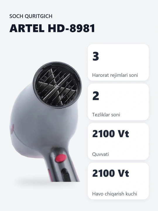 Фен Artel HD-8981
