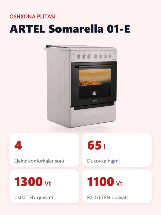 Elektr plita Artel Comarella 01-E